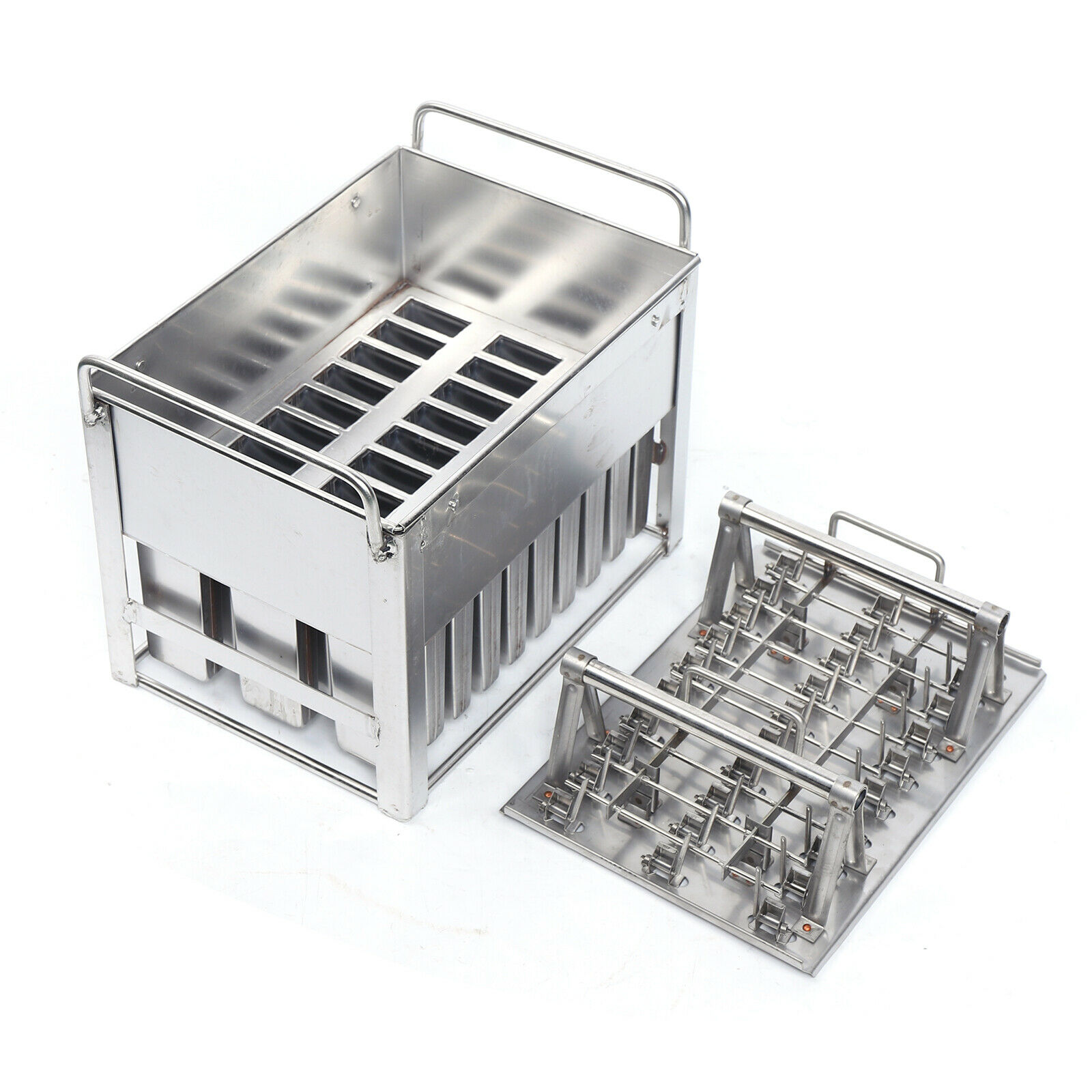 30pcs Stainless Steel Ice Cream Mold Reusable Candy Juice Popsicle Maker Mould - Fresh Stock Dated December 2025