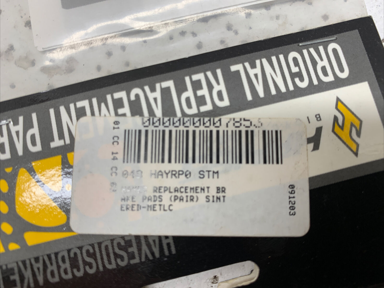 Hayes 98-14531 pad kit (2 Pairs) - Fresh Stock Dated February 2026