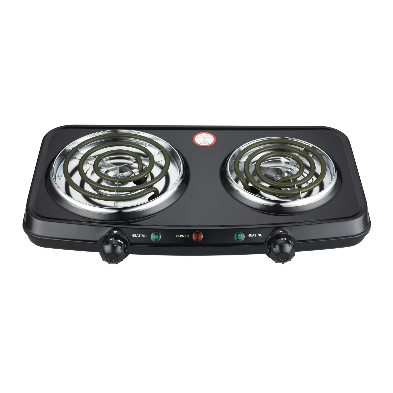 Electric Camping Double Burner Hot Plate Portable Heating Cooking Stove Dorm - Fresh Stock Dated February 2026