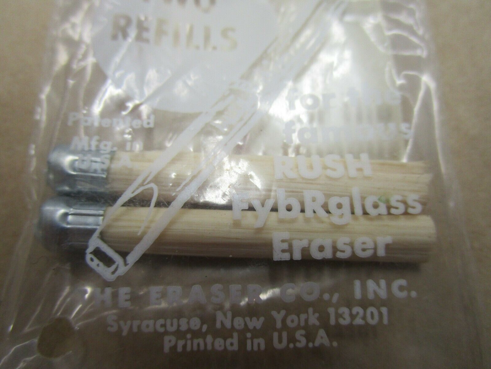 New Vigor Fybrglass Fiberglass Eraser 2 Piece Refill Pack Watchmaker Repair Tool - Fresh Stock Dated December 2025