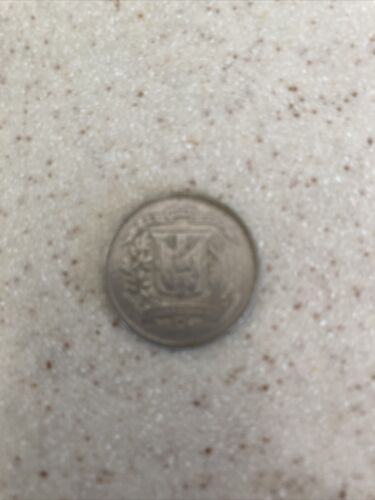 1967 Dominican Republic 1/4 Peso Large VG Old Antique Foreign Coin. Great Shape - Fresh Stock Dated February 2026