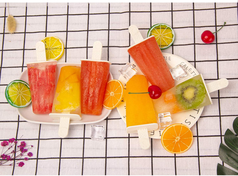 Miaowoof Homemade Popside Mold, 12 PCS Ice Pop Molds, Reusable Popsicle Molds Si - Fresh Stock Dated February 2026