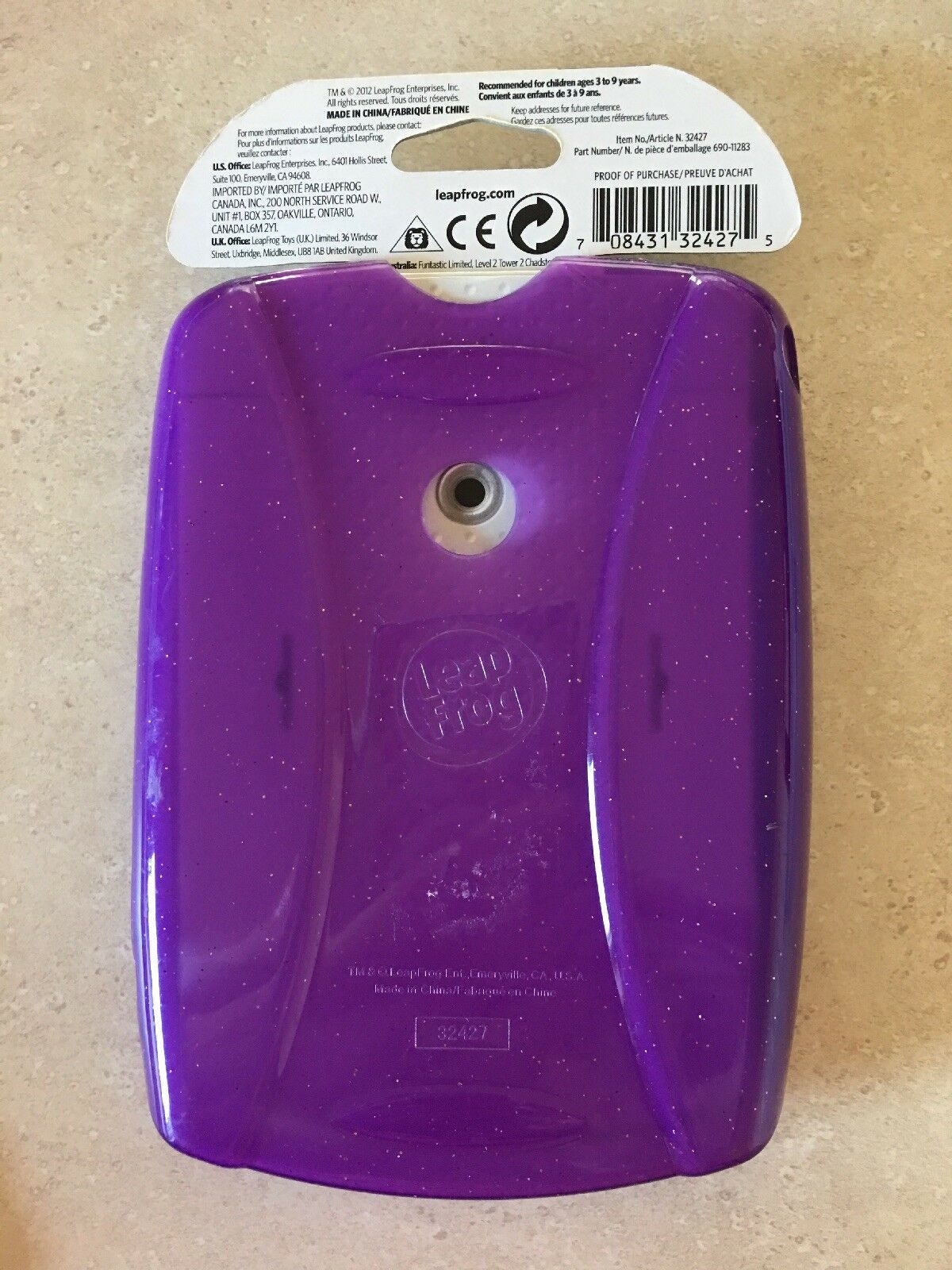 NEW! LeapPad 2 Gel Skin Protective Cover Purple, Leap Frog Leap Pad Accessories - Fresh Stock Dated December 2025