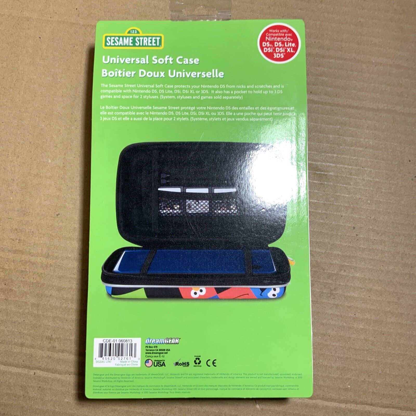 DreamGear Sesame Street Universal Soft Case For Nintendo DS, DSi, LITE, XL, 3DS - Fresh Stock Dated February 2026