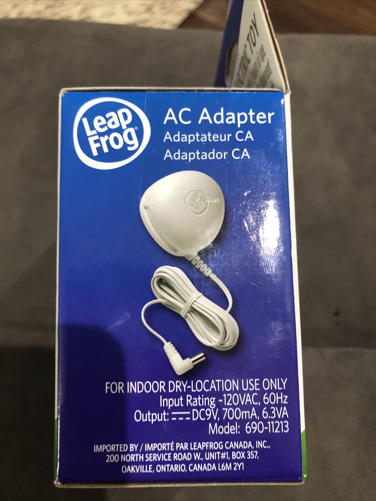 LEAP FROG AC ADAPTER 9 VOLTS NIB WORKS WITH LeapPad/ Leapster Explorer/Leapster - Fresh Stock Dated February 2026