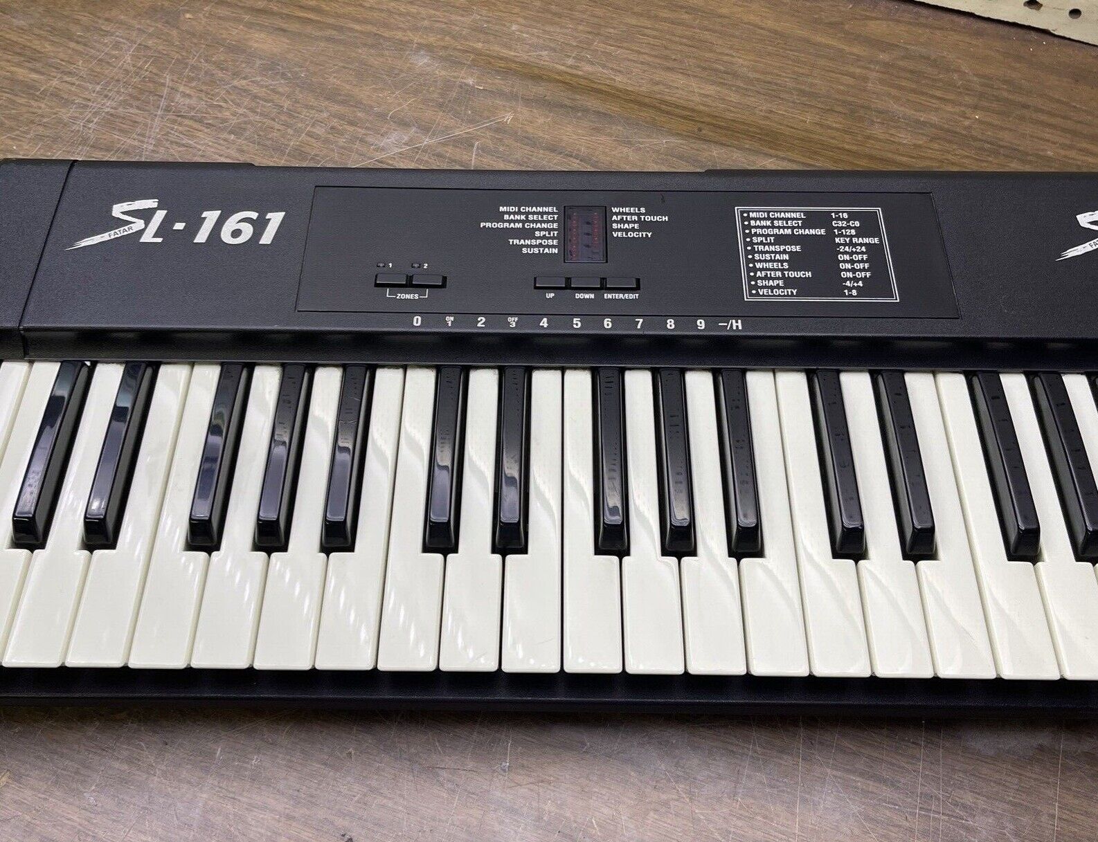 Studiologic SL-161 MIDI FATAR Controller No Power Supply Tested Works Great - Fresh Stock Dated February 2026