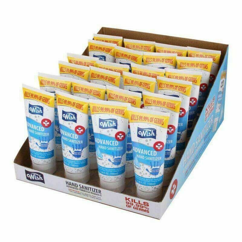 Wish Advance Hand Sanitizer 75% ALCOHOL Antiviral Antibacterial 3.38 oz 3 pack - Fresh Stock Dated February 2026