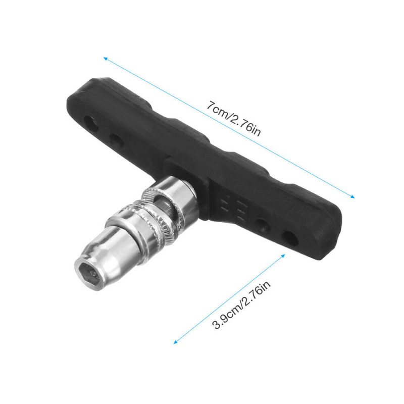 5 Pairs High Grade Bike V Brake Cycling Bicycle Pads 70Mm Shoes Pads Black - Fresh Stock Dated March 2026