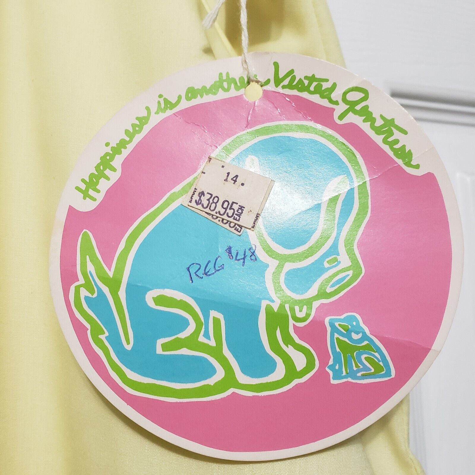 VTG Vested Gentress Yellow Skirt Skort Golfing Pockets Women Sz 16 Original Tags - Fresh Stock Dated March 2026