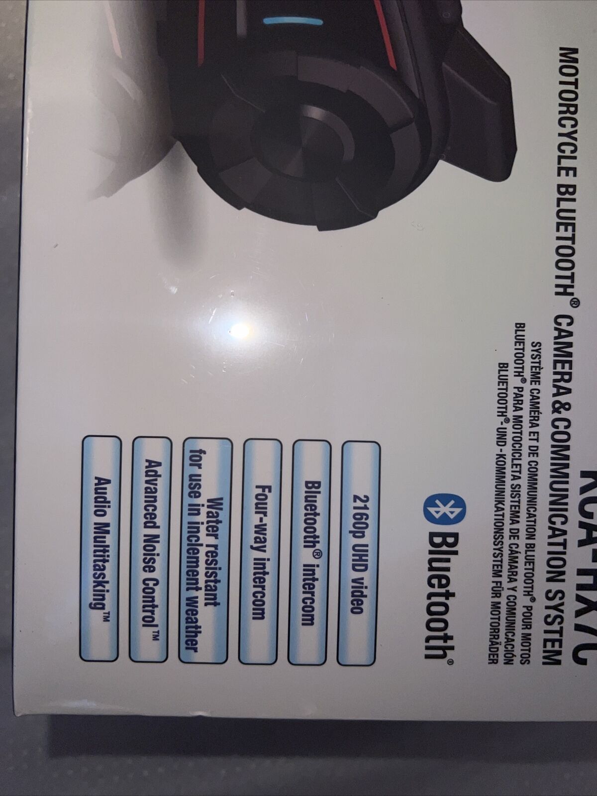 Kenwood KCA-HX7C Motorcycle Bluetooth Camera & Communication System - Fresh Stock Dated February 2026