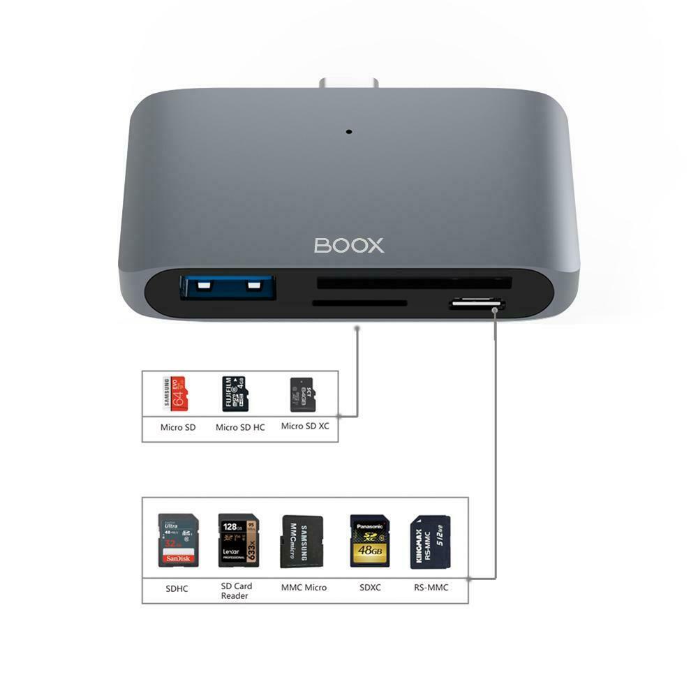 Onyx Boox USB C Hub, OTG/TF/SD Smart Card Reader - Fresh Stock Dated February 2026