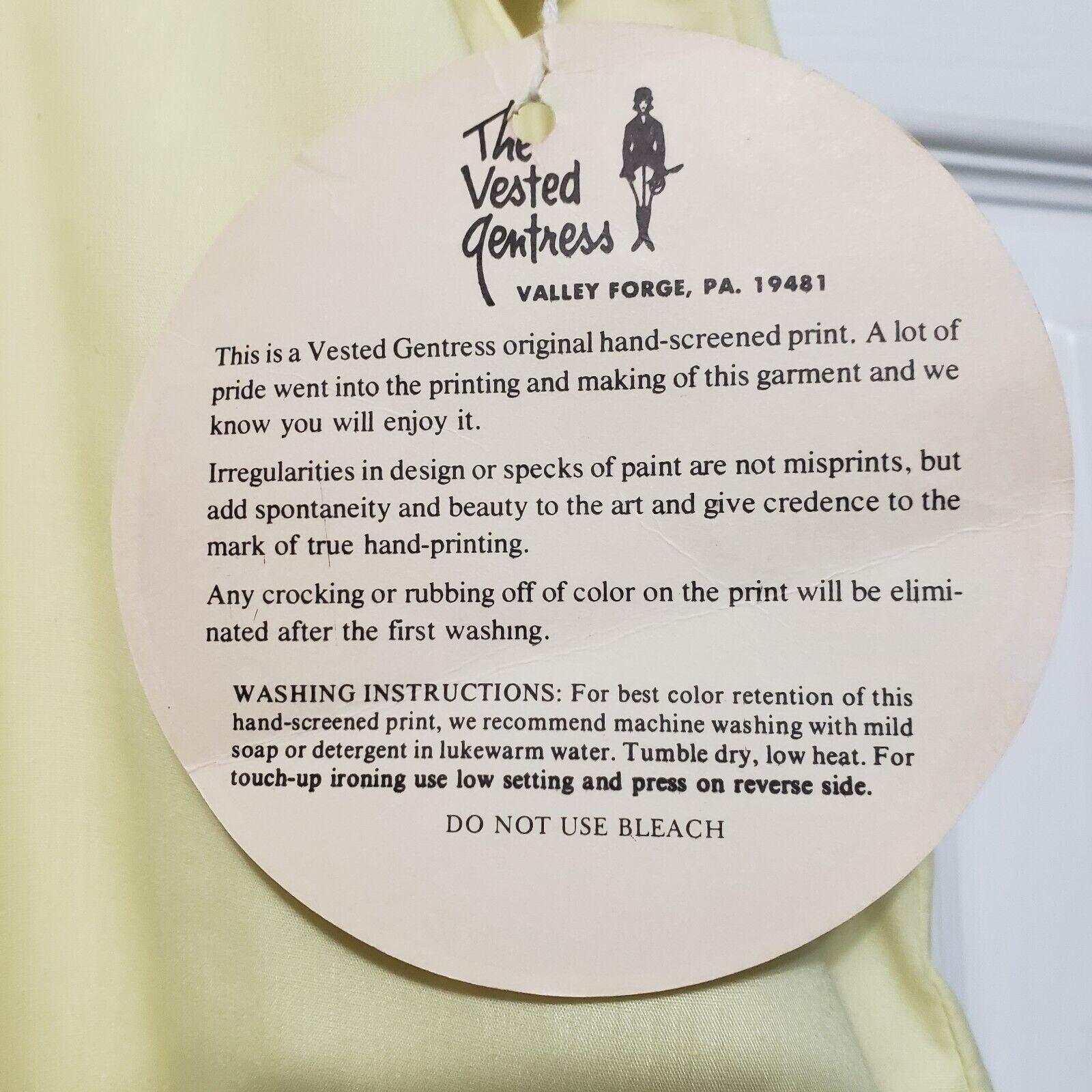 VTG Vested Gentress Yellow Skirt Skort Golfing Pockets Women Sz 16 Original Tags - Fresh Stock Dated March 2026