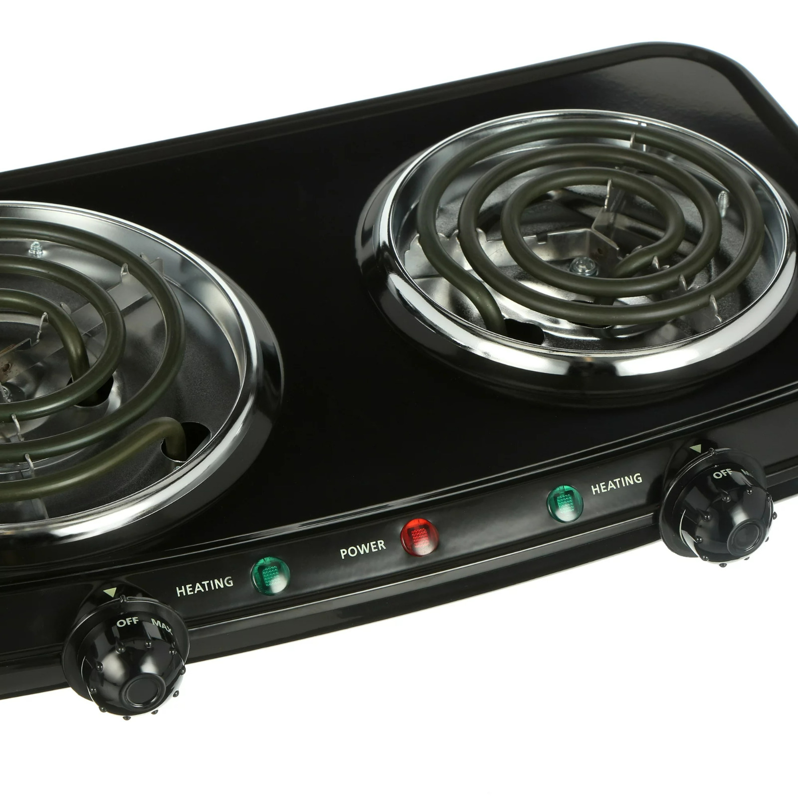 Electric Camping Double Burner Hot Plate Portable Heating Cooking Stove Dorm - Fresh Stock Dated February 2026