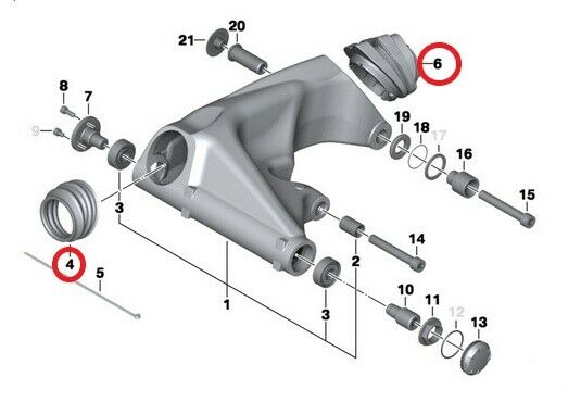 BMW R 1200 R Rt S GS + Adventure R Ninet K25 Bellows Set Fork Gaiters Swing - Fresh Stock Dated February 2026