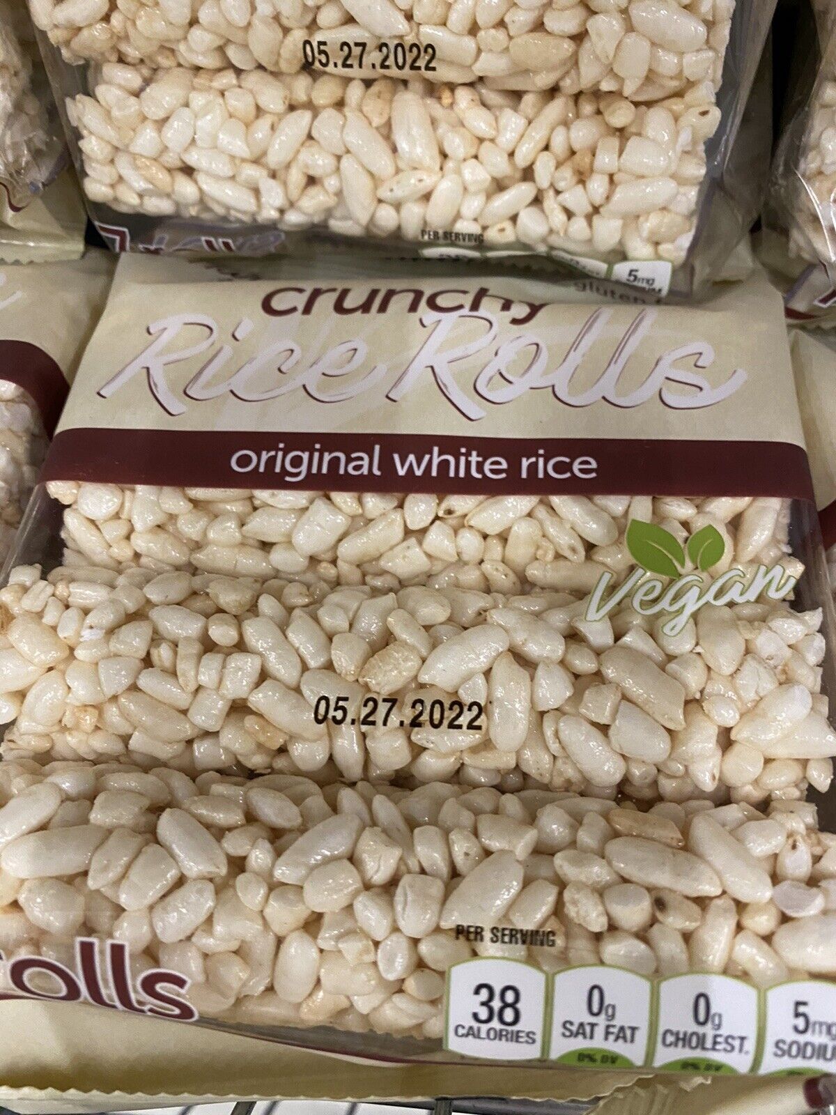 LOT OF 6 Packs!!!! Harvest And Lea Crunchy Rice Rolls New Wow!! - Fresh Stock Dated February 2026