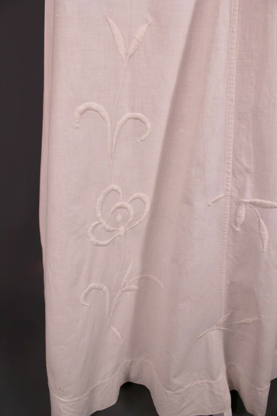 VTG Women's Antique Edwardian Early 1900s White Cotton Skirt W Embroidery Sz M - Fresh Stock Dated February 2026