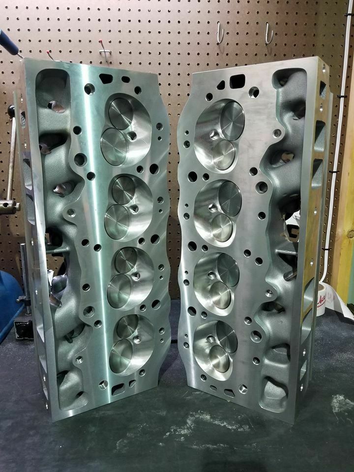 Big Block Chevy Canfield Aluminum Heads 2.30/1.88 Valves Pair 496 454 427 396 - Fresh Stock Dated February 2026