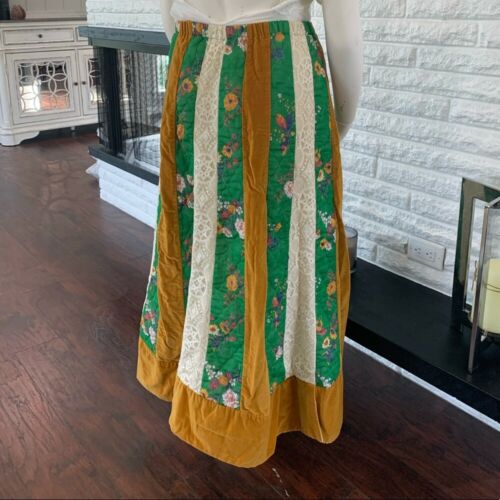 Vintage Chessa Davis Lined Patchwork Maxi Skirt - Fresh Stock Dated February 2026