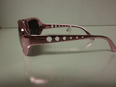 PINK  AVIATOR SUNGLASSES METALLIC LOOK - ROCKER RETRO BEACH PARTY HIPSTER - Fresh Stock Dated February 2026