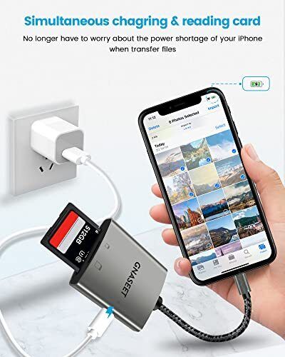 SD Card Reader for iPhone iPad, Micro SD Memory Card Reader with Dual Slots, - Fresh Stock Dated February 2026