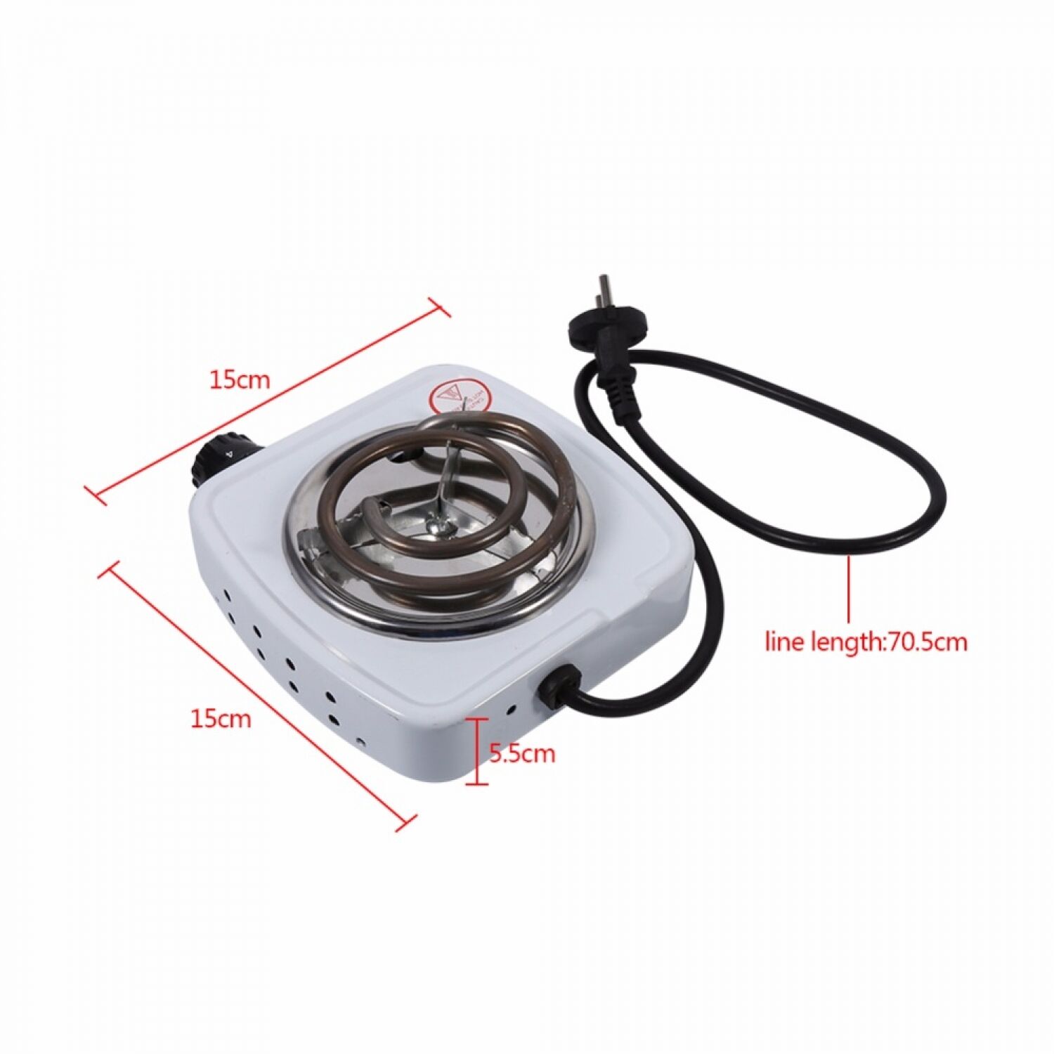 Iron Burner Electric Stove Hot Plate Home Kitchen Cooker Coffee Heater EU Plug - Fresh Stock Dated February 2026