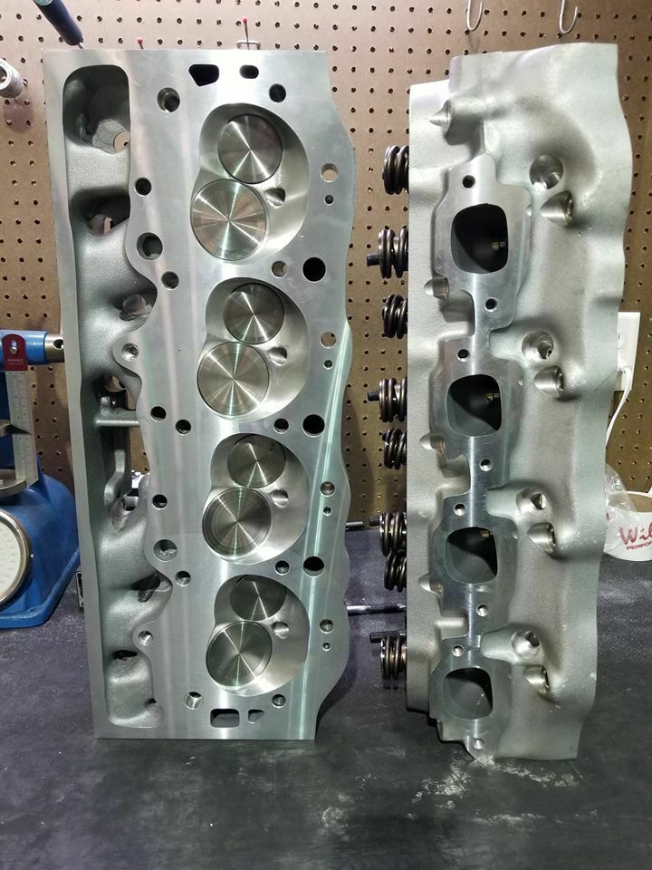 Big Block Chevy Canfield Aluminum Heads 2.30/1.88 Valves Pair 496 454 427 396 - Fresh Stock Dated February 2026