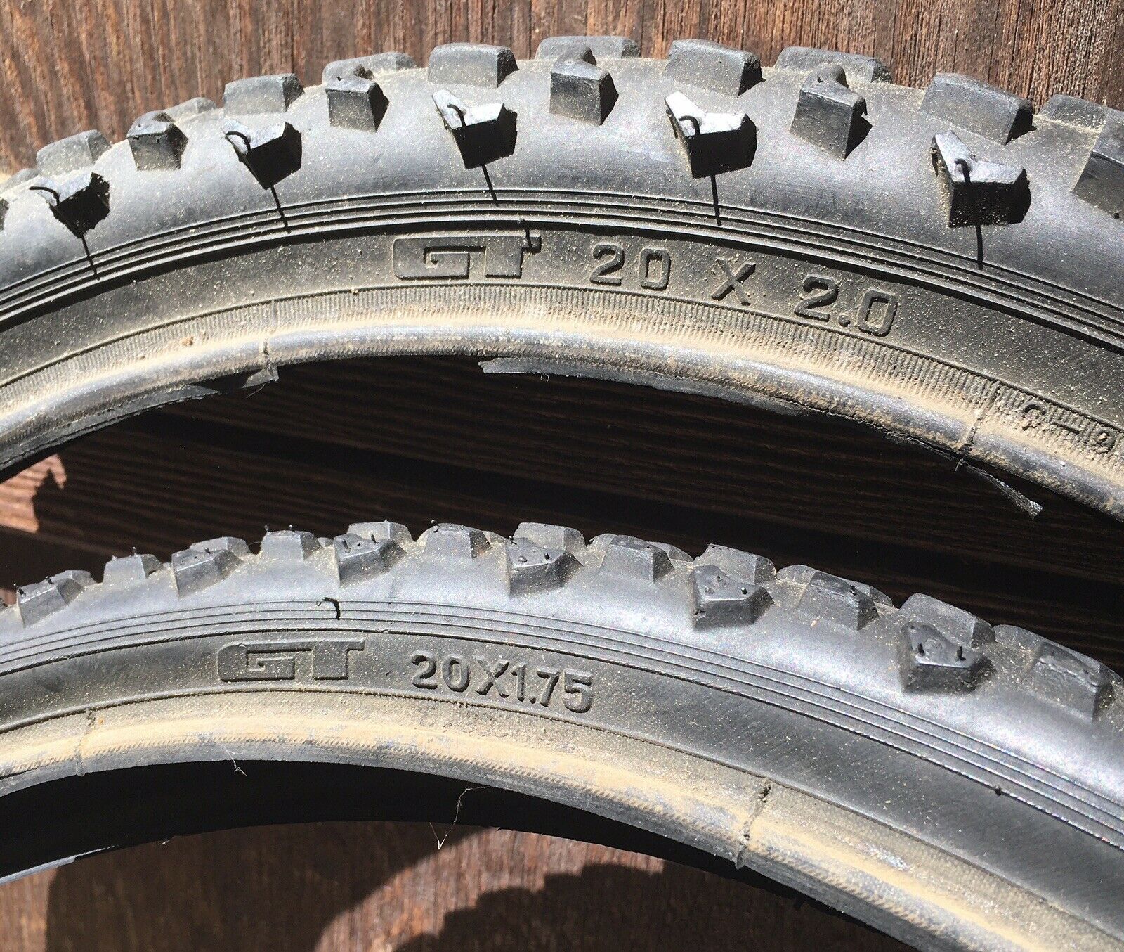GT Megabite Tires 20 x 1.75 And 20 x 2.0 Used BMX Racing - Fresh Stock Dated December 2025