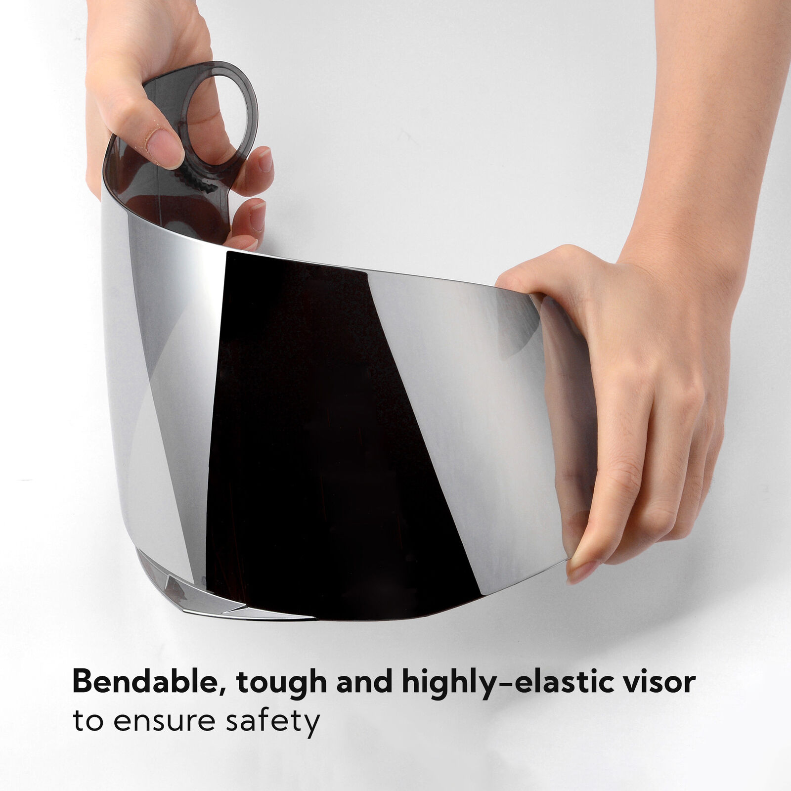 AHR RUN-F Replacement Full Face Motorcycle Helmet Front Visor PC Face Shield - Fresh Stock Dated February 2026