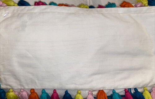 Pottery Barn PB Teen Lennon & Maisy Tassel Pop lumbar pillow cover, 12 x 24 - Fresh Stock Dated February 2026