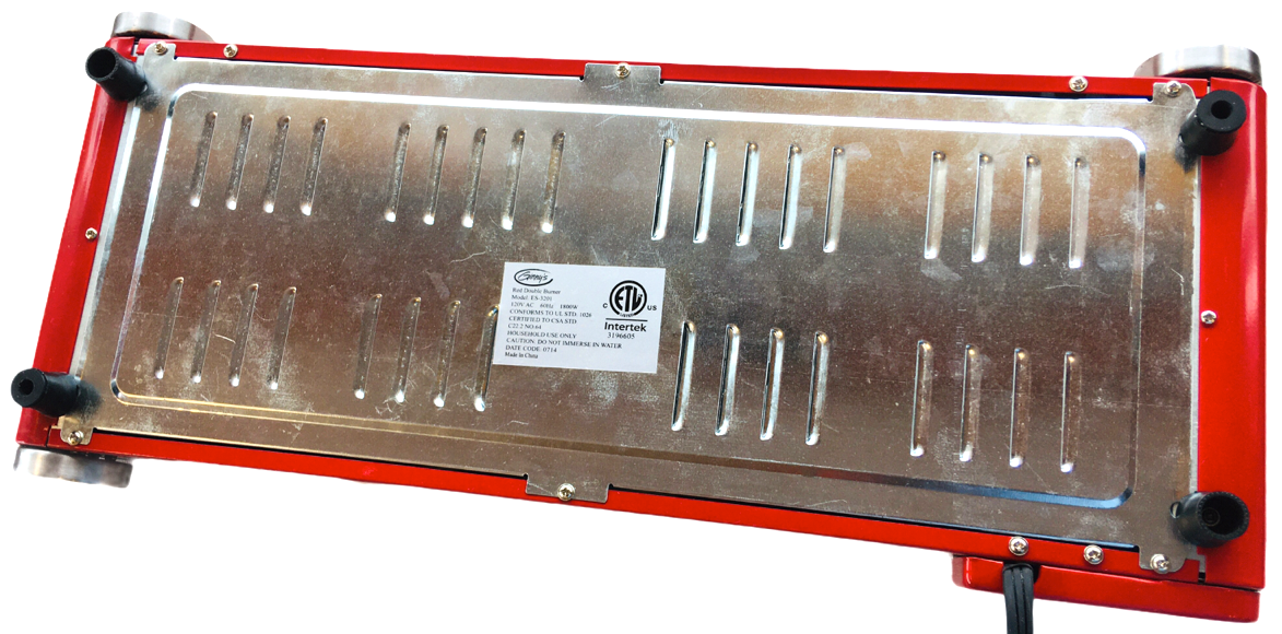 Ginny's Red Double Burner Cast Iron Plate 1800 W Tabletop Cooks Portable Tested - Fresh Stock Dated December 2025