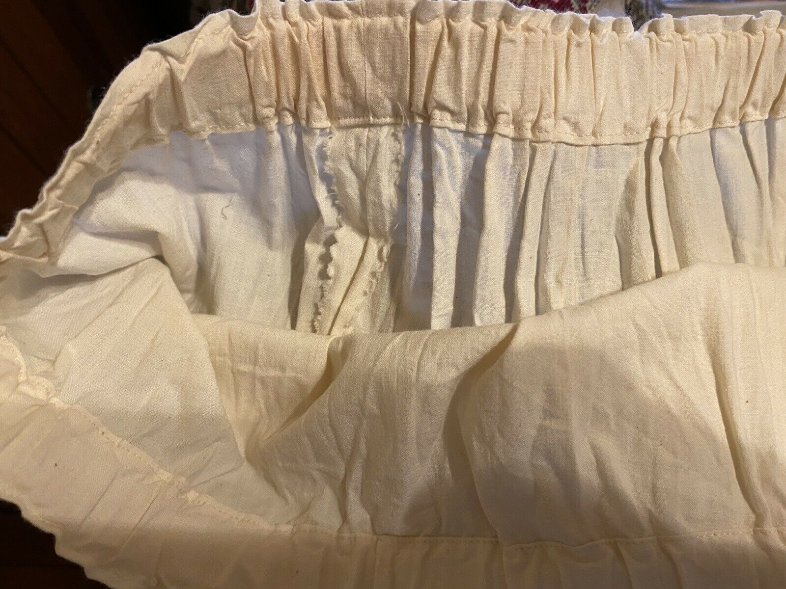 Vintage 70s CUSTOM  cotton boho hippie prairie skirt w/embroidered stitch~M/L~EX - Fresh Stock Dated March 2026