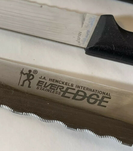 J.A. Henckels Ever Edge Stainless Japan 7 Piece Knife Set Bread & More FREE SHIP - Fresh Stock Dated December 2025