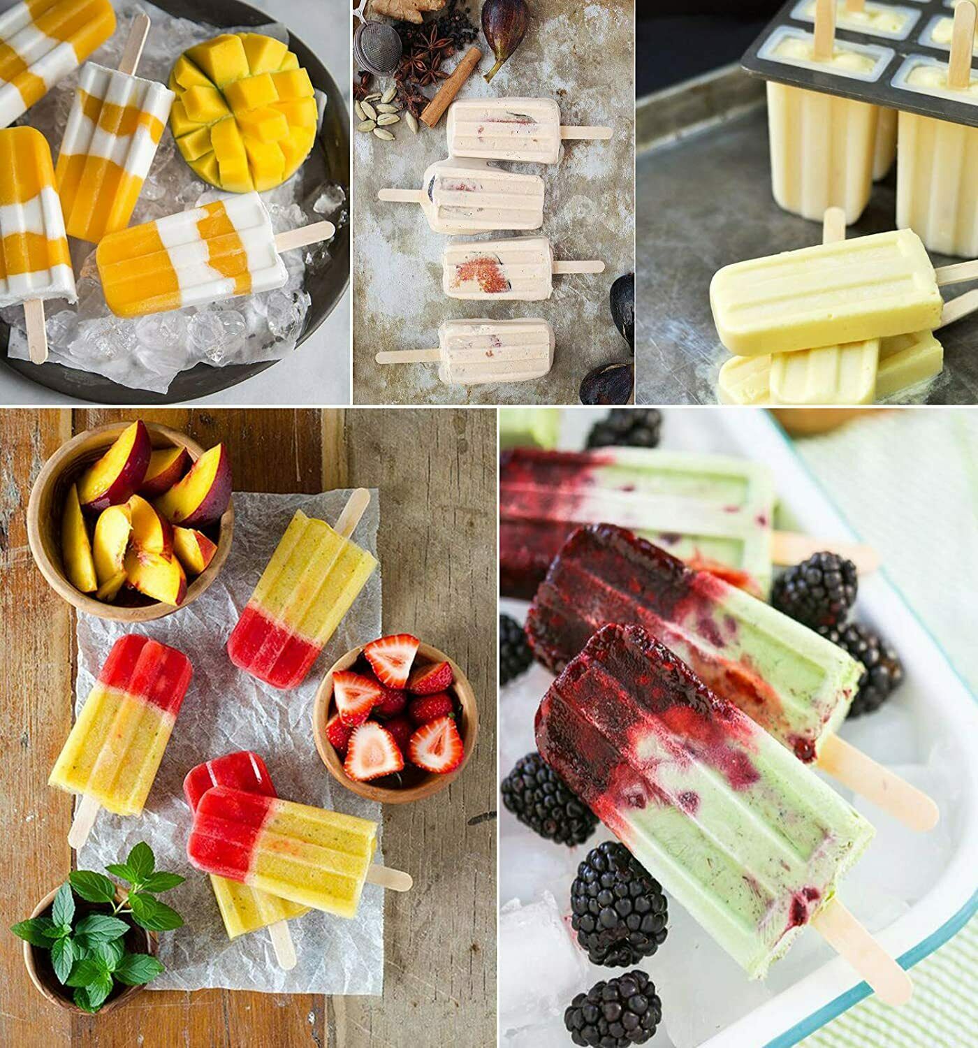 Popsicle Molds, Ouddy 10 Cavities Popsicle Maker Food Grade Silicone Popsicle Mo - Fresh Stock Dated December 2025