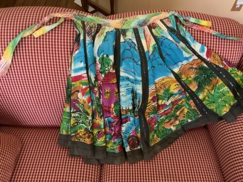 50s Mexican circle skirt Naitan Creaciones sequins hand painted Costume Folklori - Fresh Stock Dated December 2025