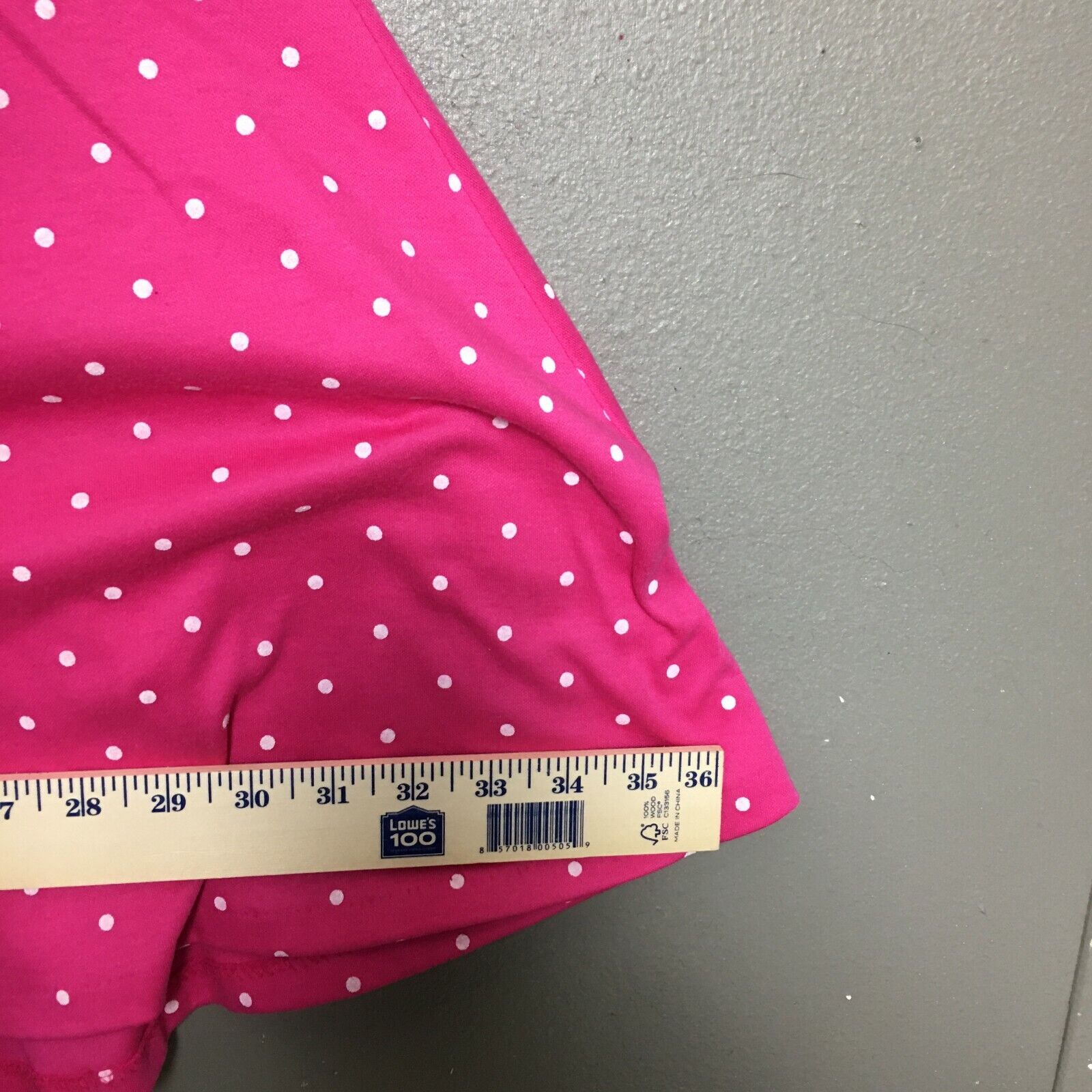 Peter Popovich Skirt Womens Medium Vintage Pink Polka Dots Made in USA - Fresh Stock Dated March 2026