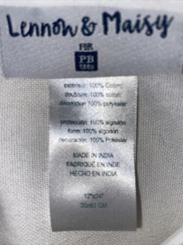 Pottery Barn PB Teen Lennon & Maisy Tassel Pop lumbar pillow cover, 12 x 24 - Fresh Stock Dated February 2026