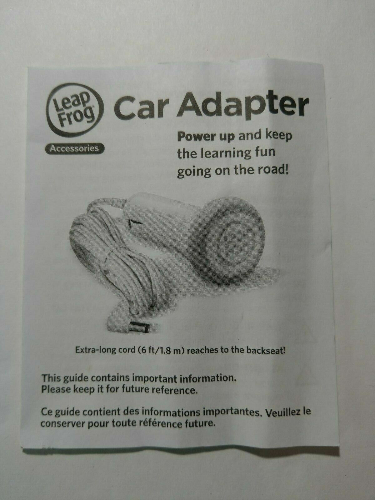 Leap Frog LeapPad2 LeapsterGS Car Adapter Lighter Charger Cable 6ft Cord - Fresh Stock Dated February 2026