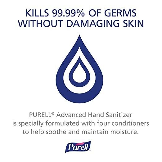 Purell Advanced Hand Sanitizer - 1 Oz, Pack of 4 - Fresh Stock Dated February 2026