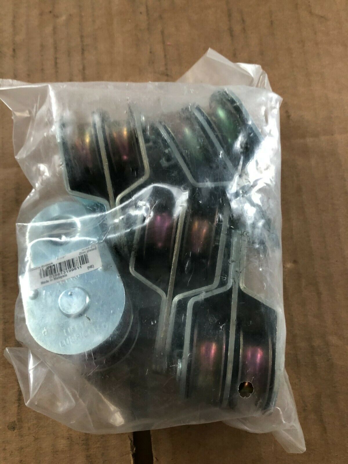 National Hardware N199-810 Fixed Double Pulley 400lb Weight Capacity 3/8in R 5pk - Fresh Stock Dated December 2025