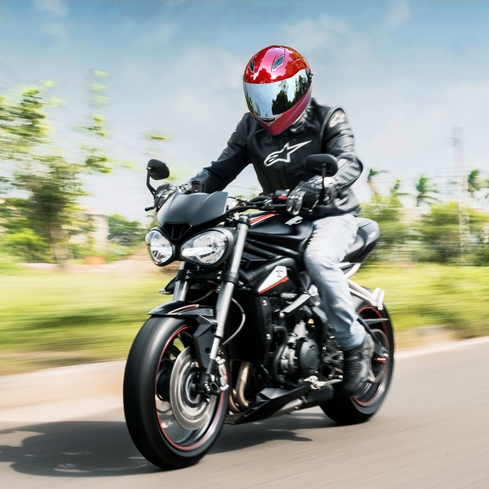 AHR RUN-F Replacement Full Face Motorcycle Helmet Front Visor PC Face Shield - Fresh Stock Dated February 2026