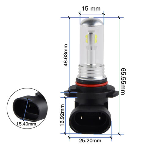 Bevinsee 9005 HB3 Motorcycle LED Headlight Bulb For Ducati 749 999 R S 2003-2005 - Fresh Stock Dated February 2026