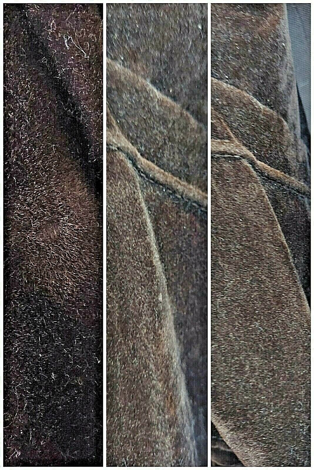 70’s Vintage Campus Casuals California MAXI SKIRT & BLAZER Crushed Velvet  BROWN - Fresh Stock Dated March 2026