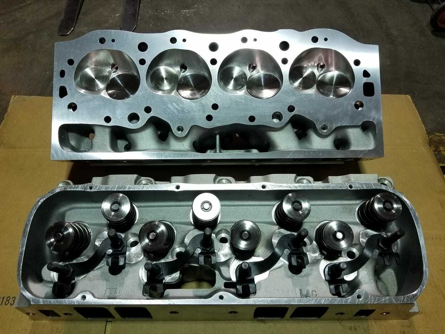 Big Block Chevy Canfield Aluminum Heads 2.30/1.88 Valves Pair 496 454 427 396 - Fresh Stock Dated February 2026