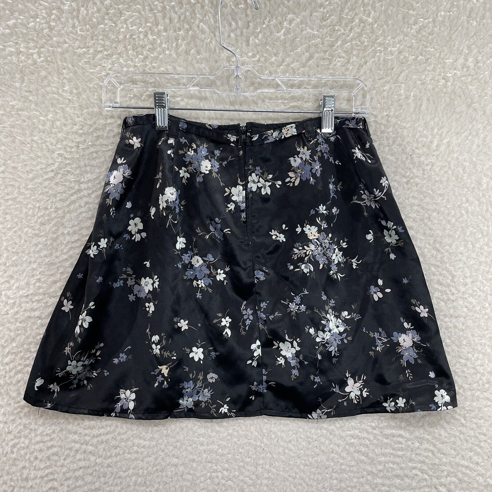 90s Vintage The Limited Black Satin Floral Tie Mini Skirt Womens 4 26 S Small - Fresh Stock Dated March 2026