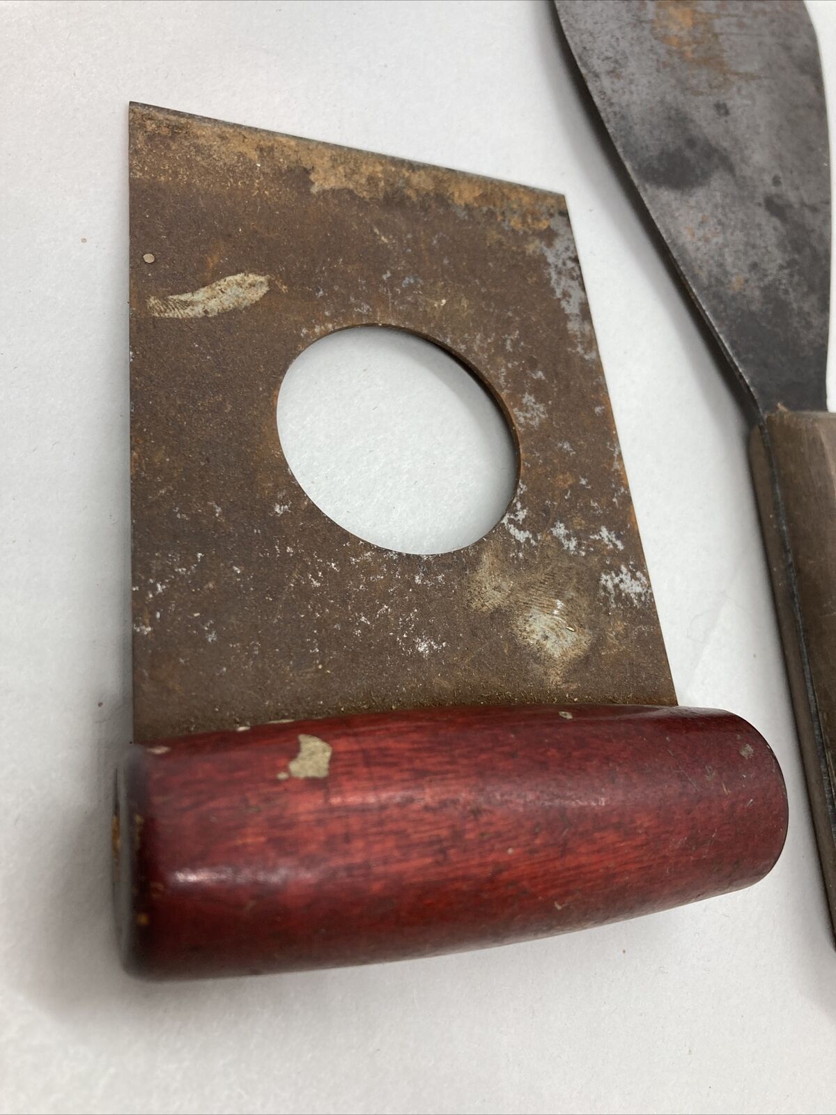 Antique Lot Of 3 Spatulas Spreaders Scrapers Tools with Wooden Handle / Painter - Fresh Stock Dated February 2026