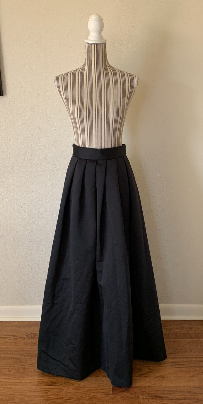 Vintage After Five By Julie Duroche Black Full Maxi Skirt 90s Medium - Fresh Stock Dated March 2026