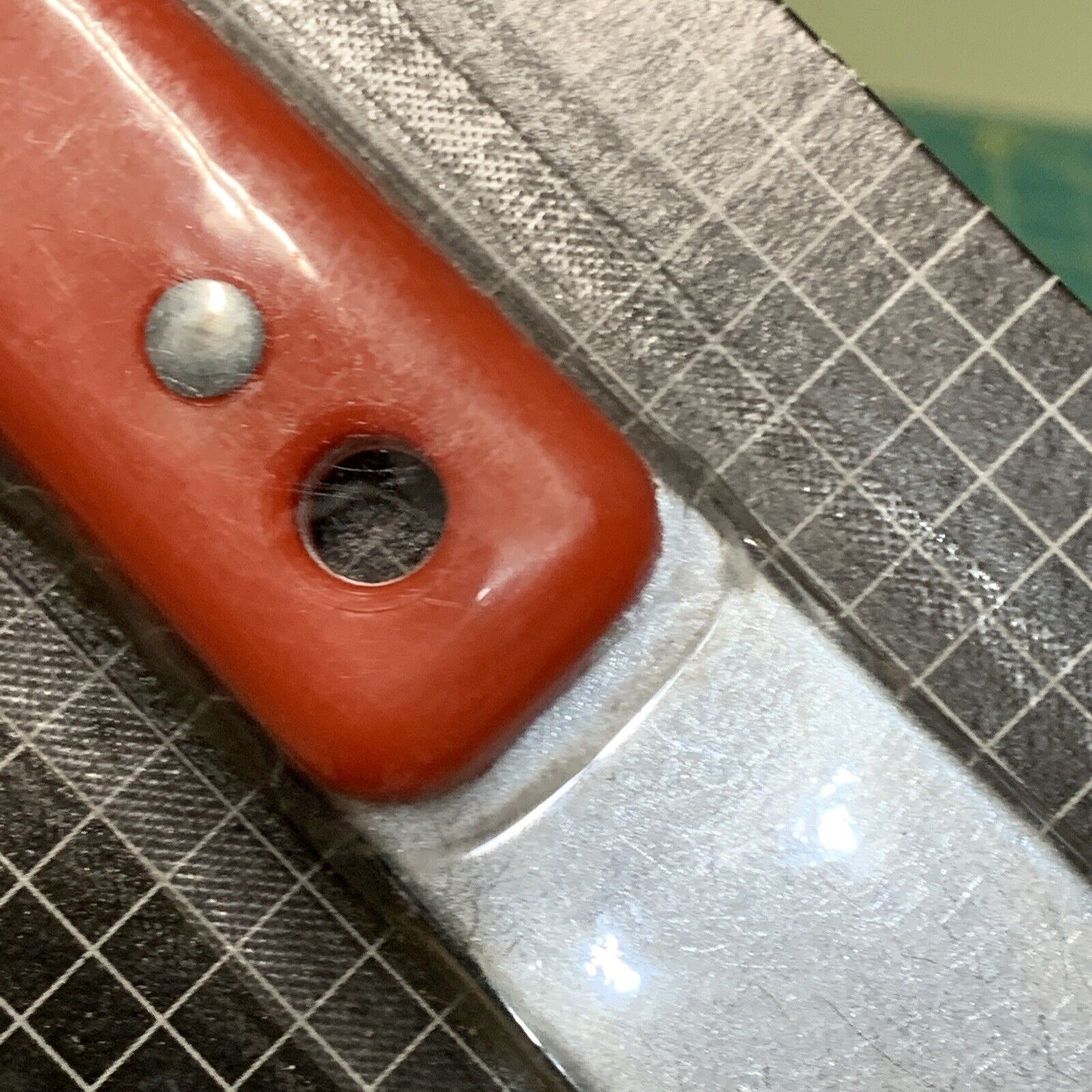 SEARS Vintage 2 Way Putty Knife Taiwan Red Plastic Handle 3013208 Metal Ends - Fresh Stock Dated February 2026