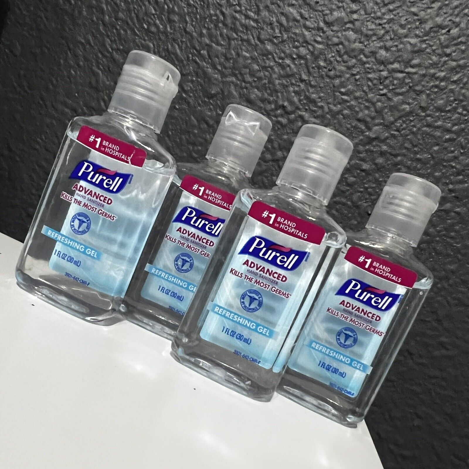 Purell Advanced Hand Sanitizer - 1 Oz, Pack of 4 - Fresh Stock Dated February 2026