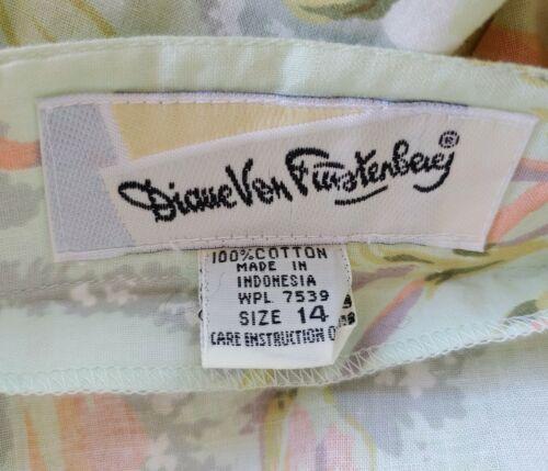 Vintage Green Floral Skirt with Button Down Front & Pockets - Fresh Stock Dated February 2026