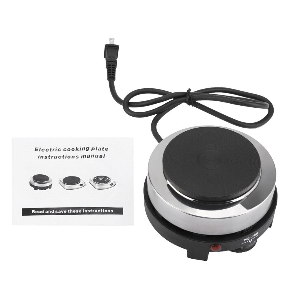Portable 500W Electric Mini Stove Hot Plate Multifunction Home Heater 110V - Fresh Stock Dated February 2026